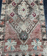 Turkish Mini Rug Oriental Hand Knotted Vintage Rug  1'6" x  3'2'' #12024