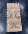 Turkish Mini Rug Oriental Hand Knotted Vintage Rug  1'6" x  3'2'' #12024