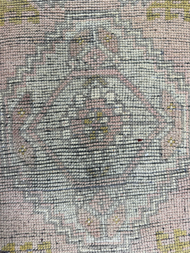 Turkish Mini Rug Oriental Hand Knotted Vintage Rug  1'4" x  2'11'' #12016