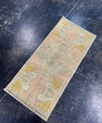 Turkish Mini Rug Oriental Hand Knotted Vintage Rug  1'4" x  2'11'' #12016