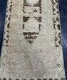 Turkish Mini Rug Oriental Hand Knotted Vintage Rug  1'5" x  3'3'' #12017