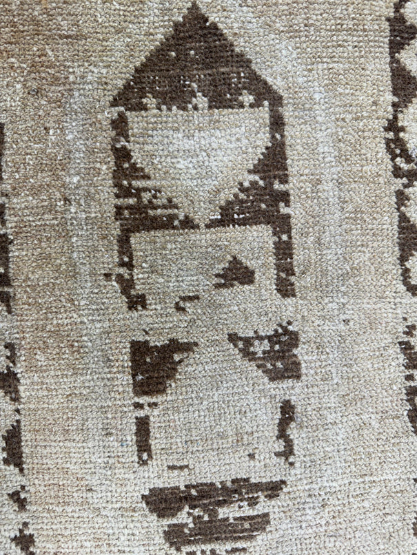 Turkish Mini Rug Oriental Hand Knotted Vintage Rug  1'5" x  3'3'' #12017