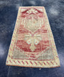 Turkish Mini Rug Oriental Hand Knotted Vintage Rug  1'7" x  3'7'' #12018