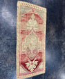 Turkish Mini Rug Oriental Hand Knotted Vintage Rug  1'7" x  3'7'' #12018
