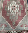 Turkish Mini Rug Oriental Hand Knotted Vintage Rug  1'7" x  2'8'' #12021
