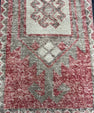 Turkish Mini Rug Oriental Hand Knotted Vintage Rug  1'6" x  3'2'' #12008