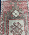 Turkish Mini Rug Oriental Hand Knotted Vintage Rug  1'6" x  3'2'' #12008
