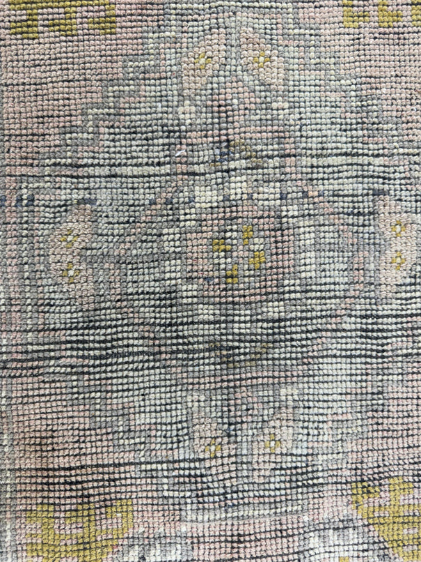 Turkish Mini Rug Oriental Hand Knotted Vintage Rug  1'5" x  3'1'' #12009