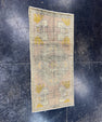 Turkish Mini Rug Oriental Hand Knotted Vintage Rug  1'5" x  3'1'' #12009