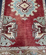Turkish Mini Rug Oriental Hand Knotted Vintage Rug  1'7" x  3'4'' #12020