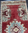Turkish Mini Rug Oriental Hand Knotted Vintage Rug  1'7" x  3'4'' #12020