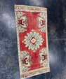 Turkish Mini Rug Oriental Hand Knotted Vintage Rug  1'7" x  3'4'' #12020