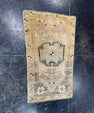Turkish Mini Rug Oriental Hand Knotted Vintage Rug  1'7" x  2'6'' #12007