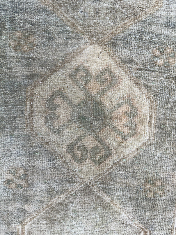 Turkish Mini Rug Oriental Hand Knotted Vintage Rug  1'5" x  2'10'' #12006