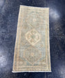 Turkish Mini Rug Oriental Hand Knotted Vintage Rug  1'5" x  2'10'' #12006
