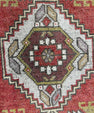 Turkish Mini Rug Oriental Hand Knotted Vintage Rug  1'7" x  3'2'' #12010