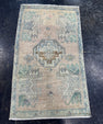 Turkish Mini Rug Oriental Hand Knotted Vintage Rug  1'7" x  2'9'' #12011