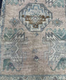 Turkish Mini Rug Oriental Hand Knotted Vintage Rug  1'7" x  2'9'' #12011