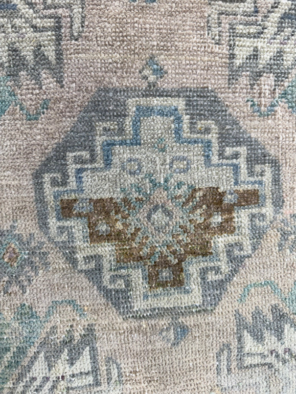 Turkish Mini Rug Oriental Hand Knotted Vintage Rug  1'7" x  2'9'' #12011