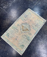 Turkish Mini Rug Oriental Hand Knotted Vintage Rug  1'7" x  2'9'' #12011