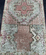 Turkish Mini Rug Oriental Hand Knotted Vintage Rug  1'6" x  3'2'' #12012