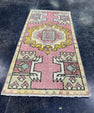 Turkish Mini Rug Oriental Hand Knotted Vintage Rug  1'6" x  3'1'' #12013