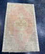 Turkish Mini Rug Oriental Hand Knotted Vintage Rug  1'9" x  2'9'' #12014