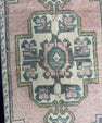 Turkish Mini Rug Oriental Hand Knotted Vintage Rug  1'6" x  3'4'' #12015