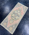 Turkish Mini Rug Oriental Hand Knotted Vintage Rug  1'6" x  3'4'' #12015
