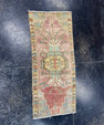 Turkish Mini Rug Oriental Hand Knotted Vintage Rug  1'4" x  3'1'' #12005