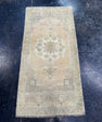 Turkish Mini Rug Oriental Hand Knotted Vintage Rug  1'7" x  3'5'' #12004