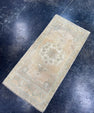 Turkish Mini Rug Oriental Hand Knotted Vintage Rug  1'7" x  3'5'' #12004