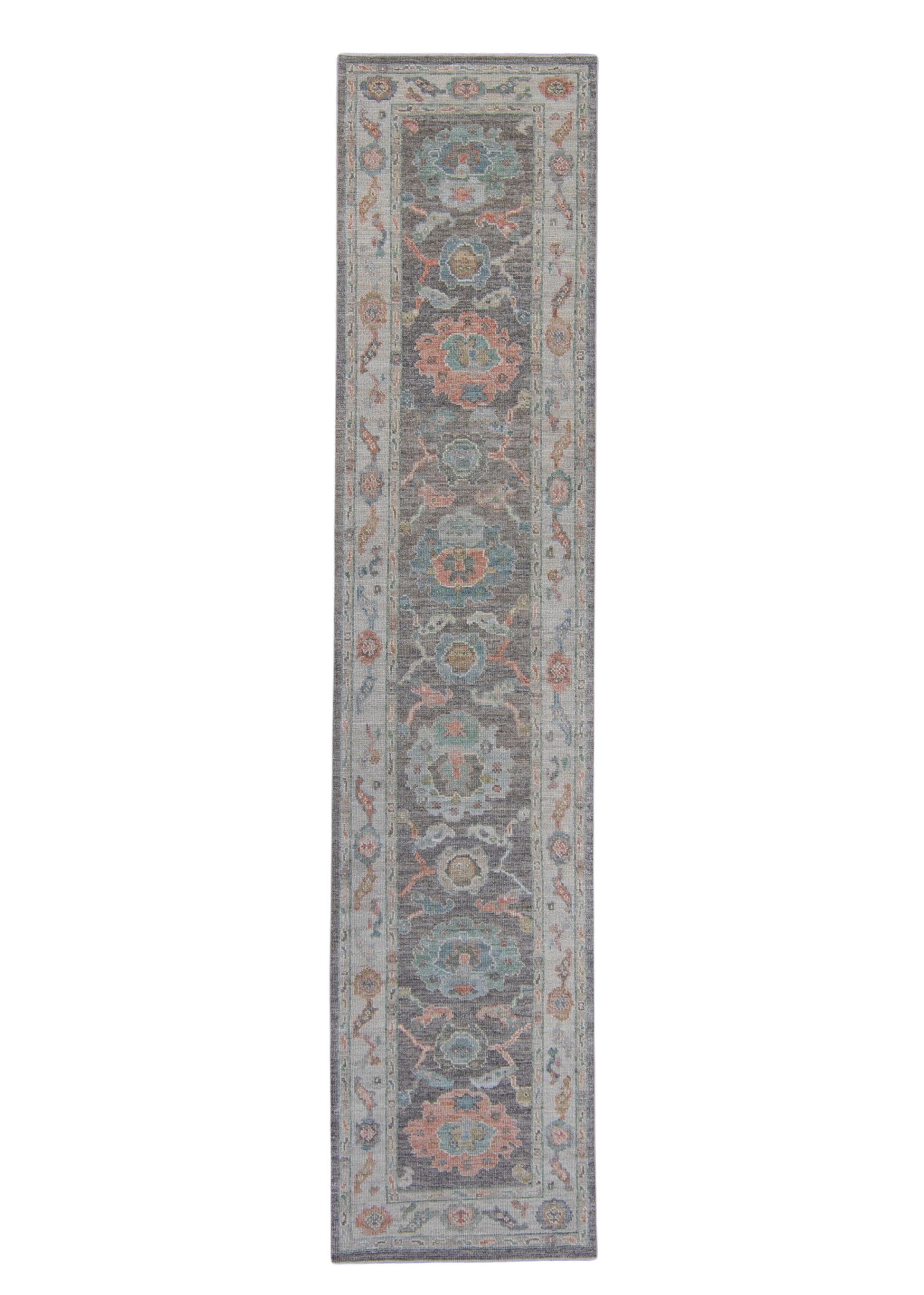 Turkish Oushak Runner Rug 2'9" x 12'6" #16012