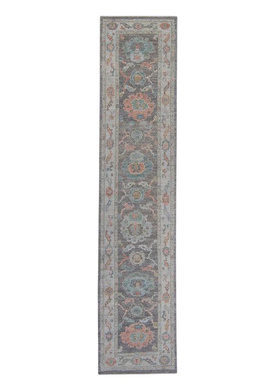 Turkish Oushak Runner Rug 2'9" x 12'6" #16012