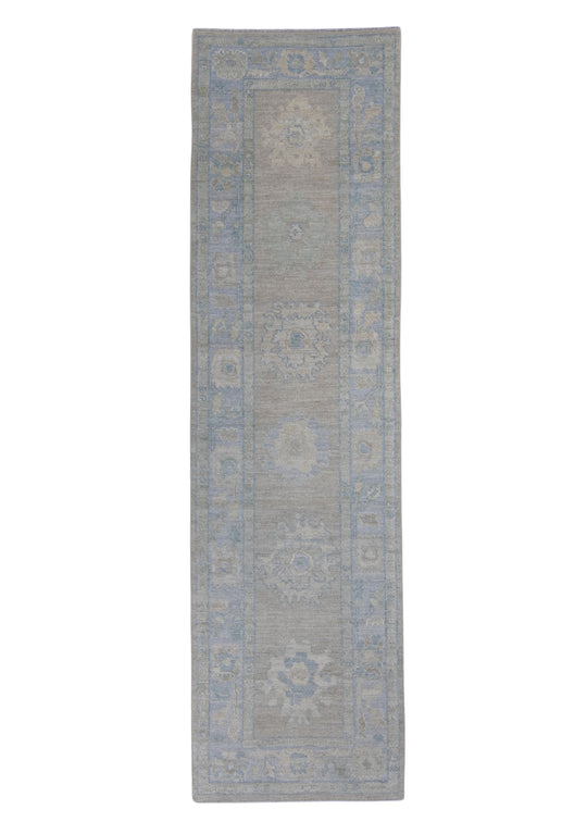 Turkish Oushak Runner Rug 2'10" x 10'1" #16207