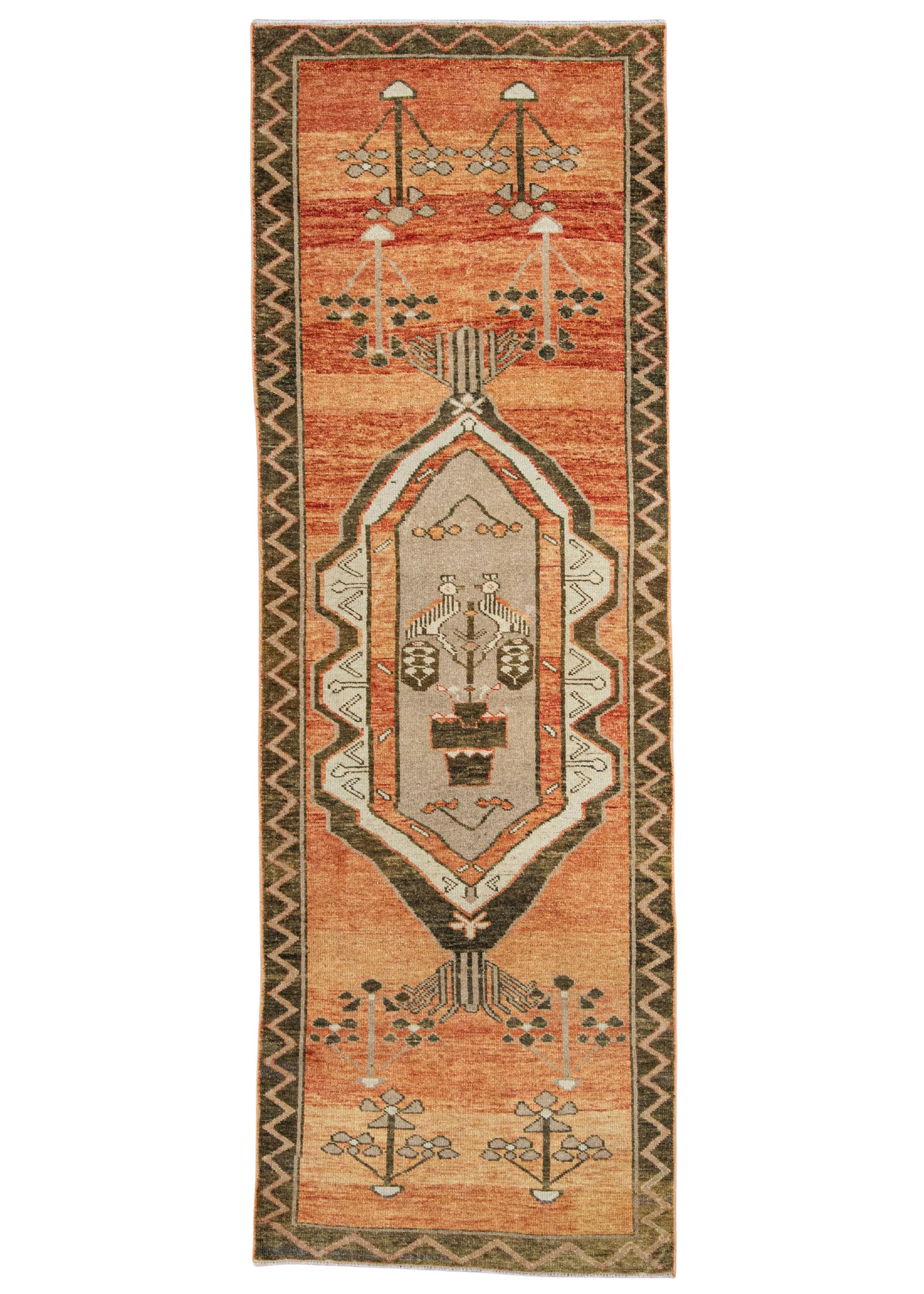 Turkish Vintage Rug  3'6" x 10'5" #21125