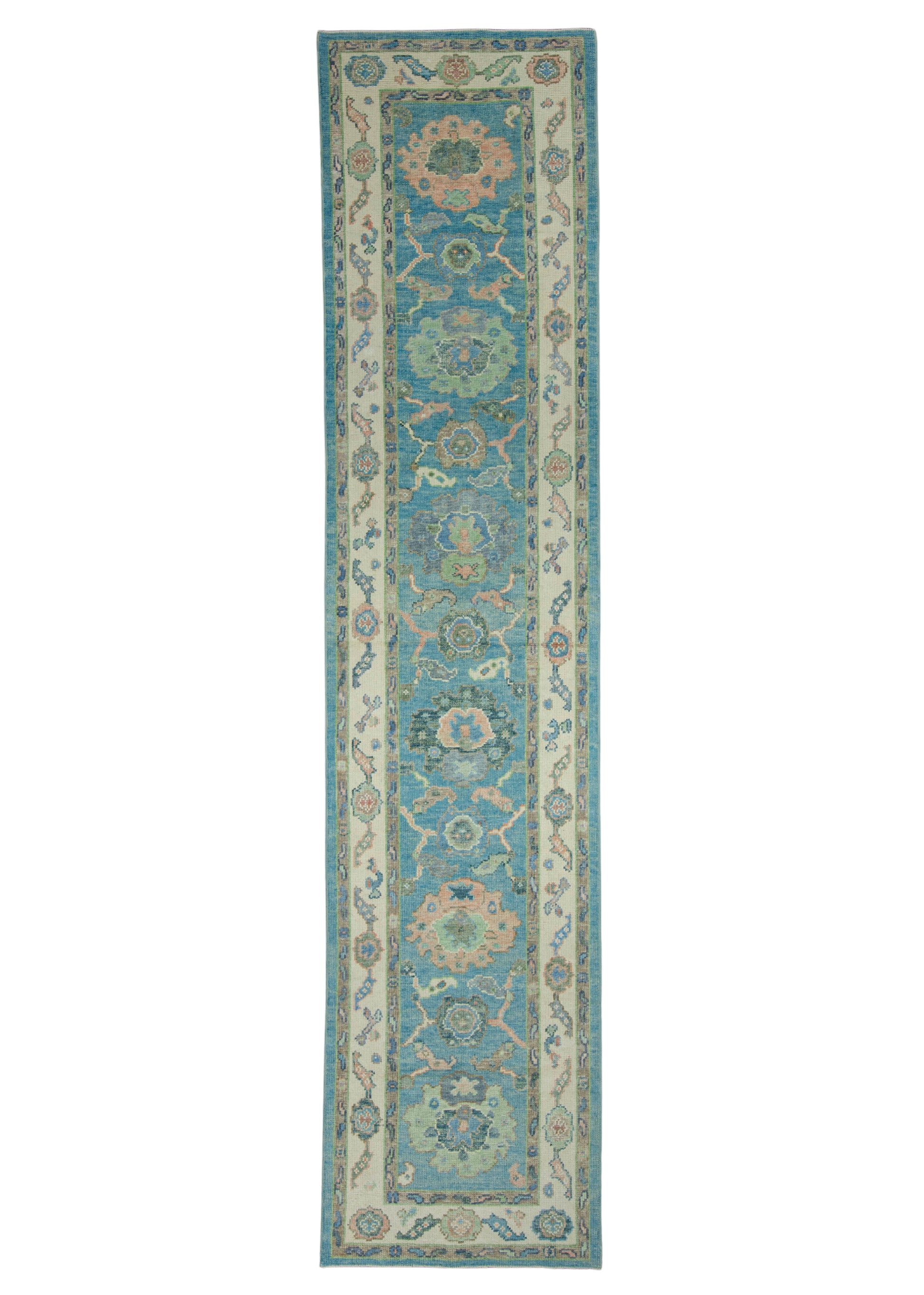 Turkish Oushak Runner Rug 2'11" x 13'2" #17192