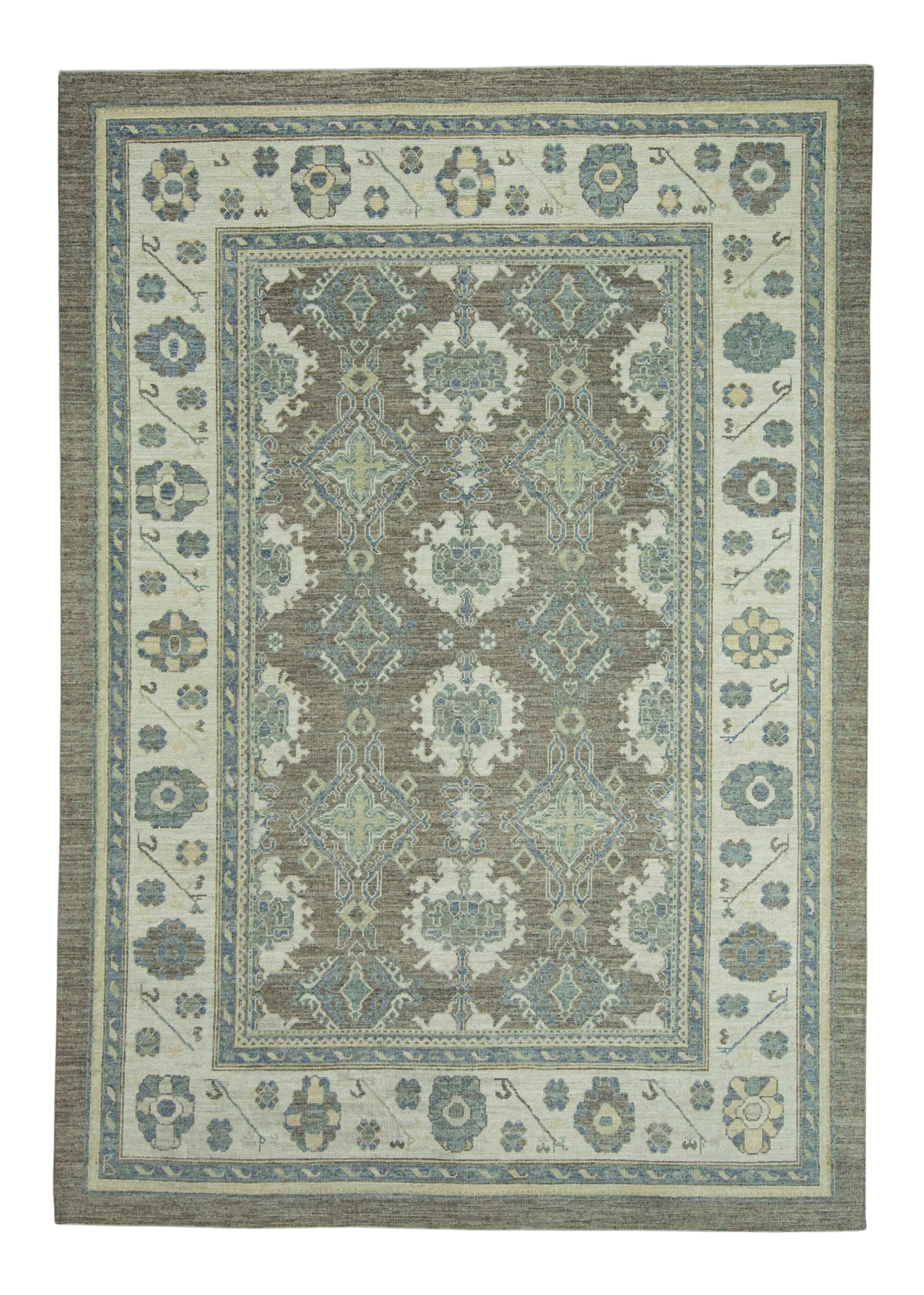 Turkish Oushak Rug 9'1" x 12'11" #19314