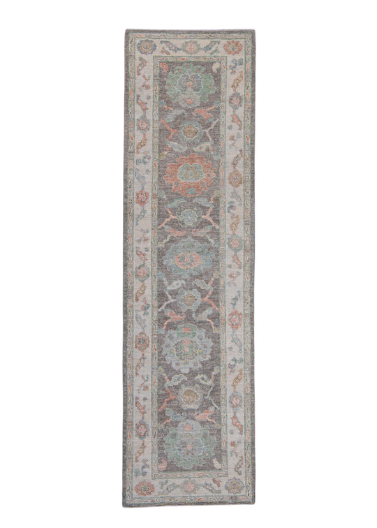 Turkish Oushak Runner Rug 2'10" x 10'1" #16001