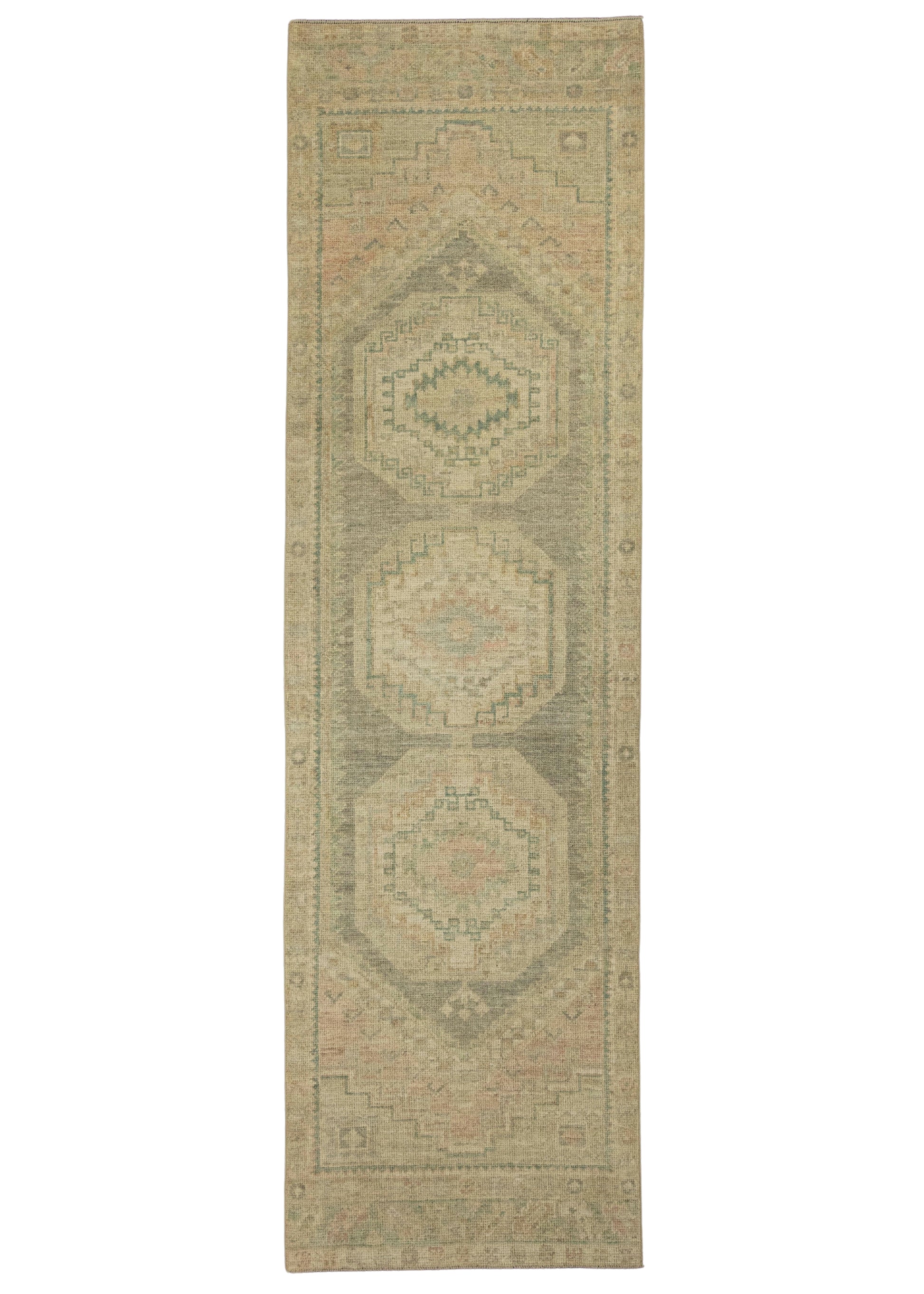 Turkish Oushak Rug 2'11" x 10'2" #20257