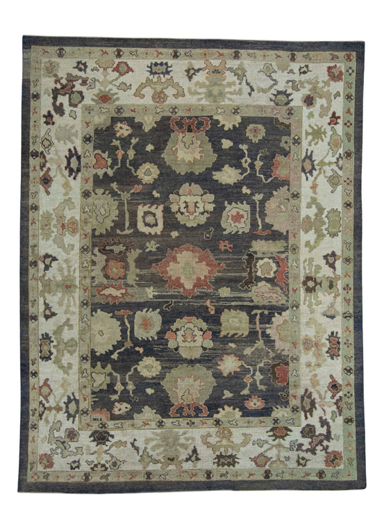 Turkish Oushak Old Wool Rug 8'7" x 11'4" #18069