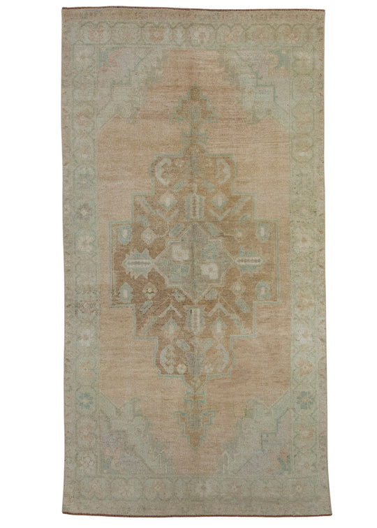 Turkish Vintage Runner Rug 4'4" x 8'3" #17112