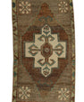 Turkish Mini Rug Oriental Hand Knotted Vintage Rug 1'7" x 2'11" #21274