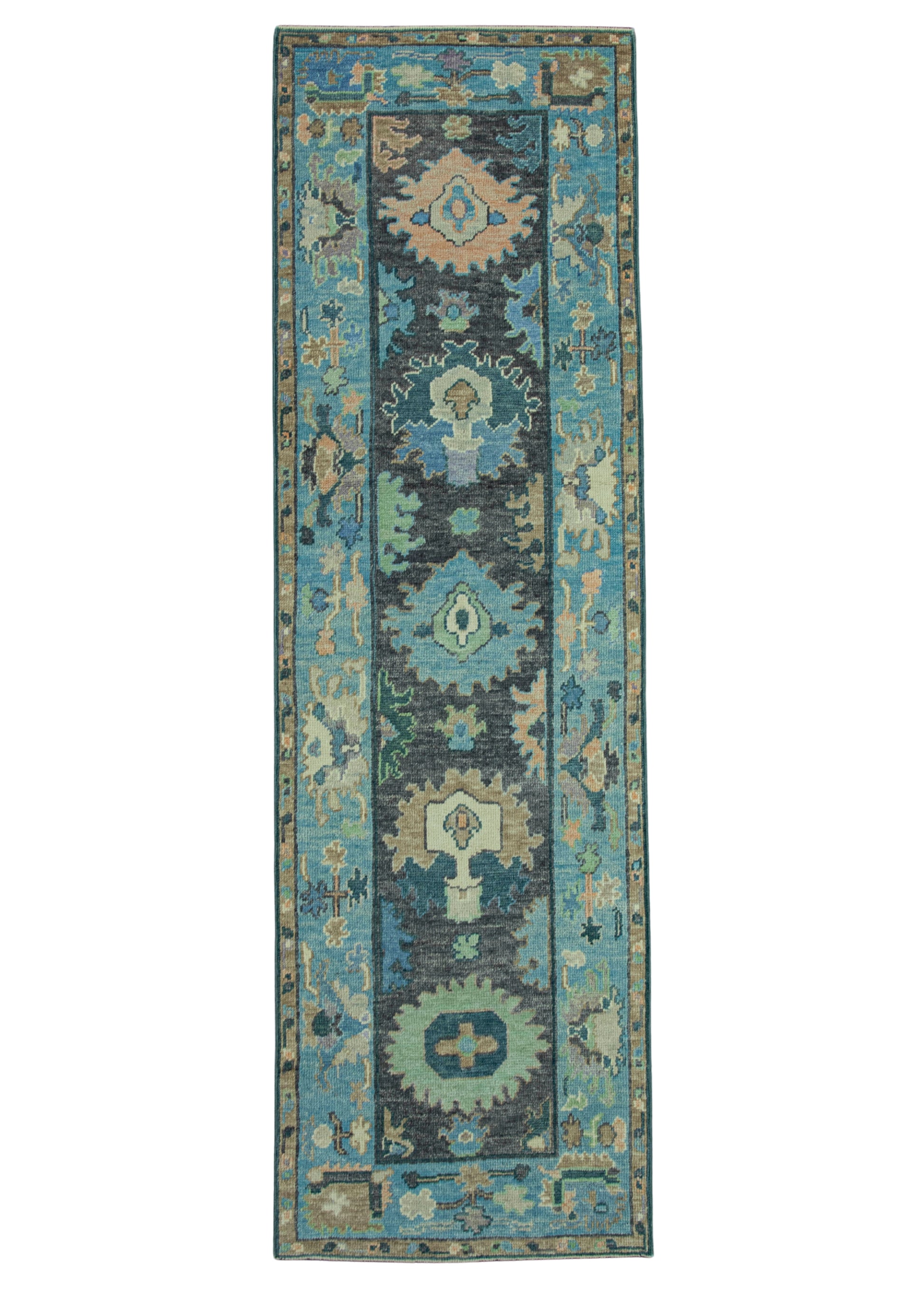 Turkish Oushak Rug 2'9"x 9'2" #19017