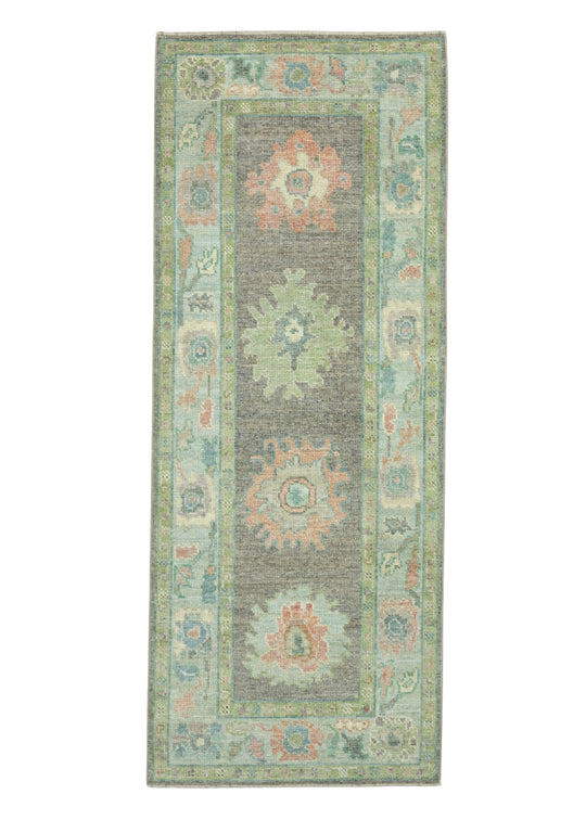 Turkish Oushak Runner Rug 2'9" x 7' #17489