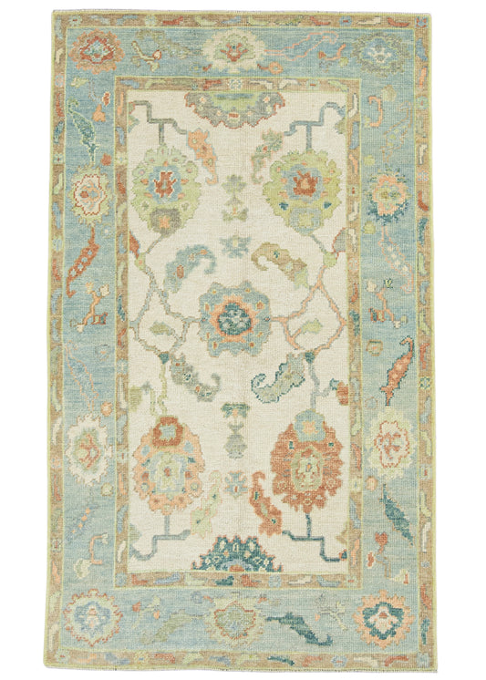 Turkish Oushak Rug 3'10" x 6'6" #22138