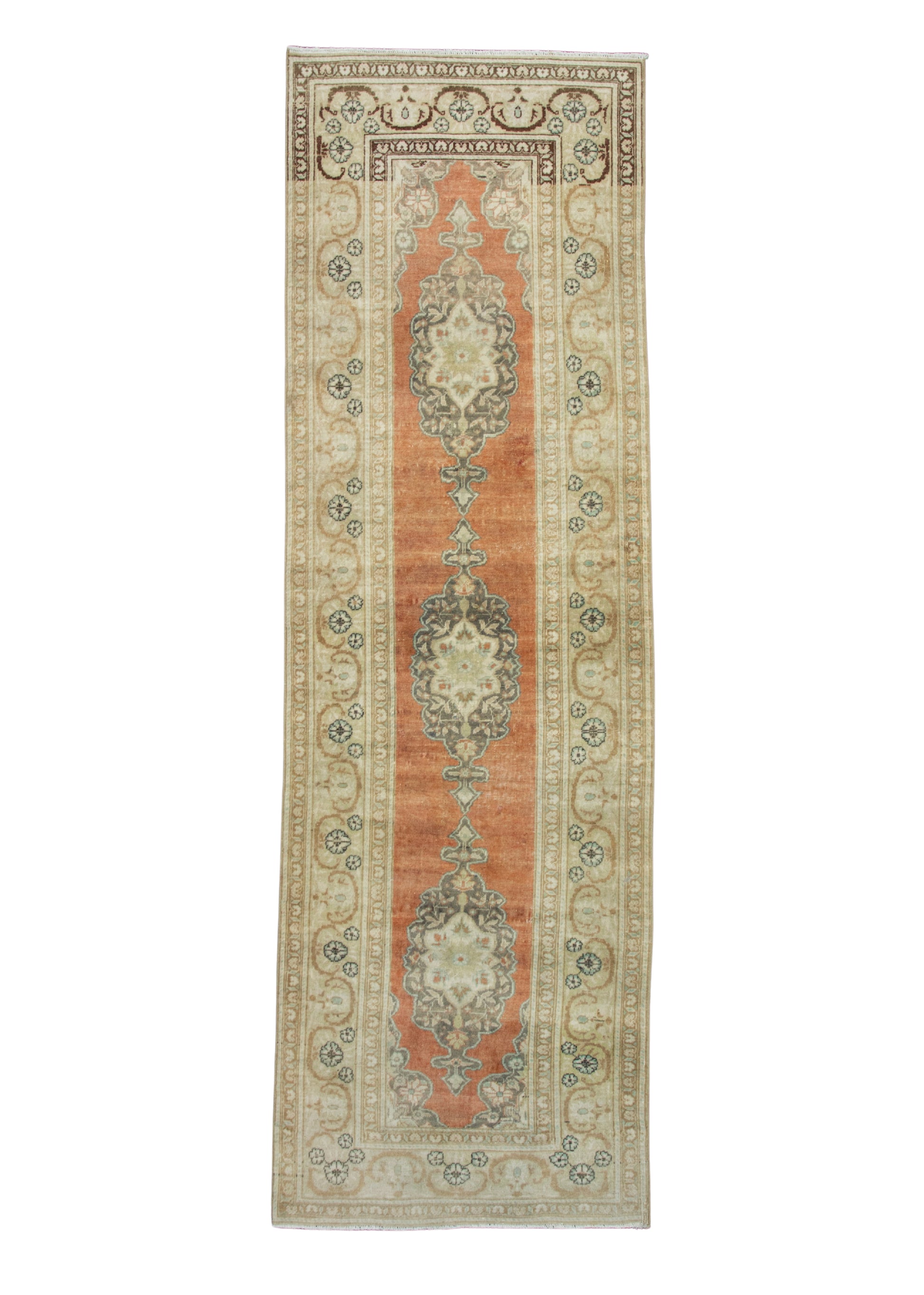 Turkish Vintage Runner Rug 3' x 9'7" #17800