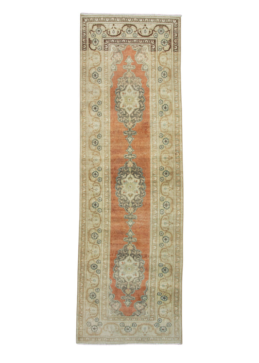 Turkish Vintage Runner Rug 3' x 9'7" #17800
