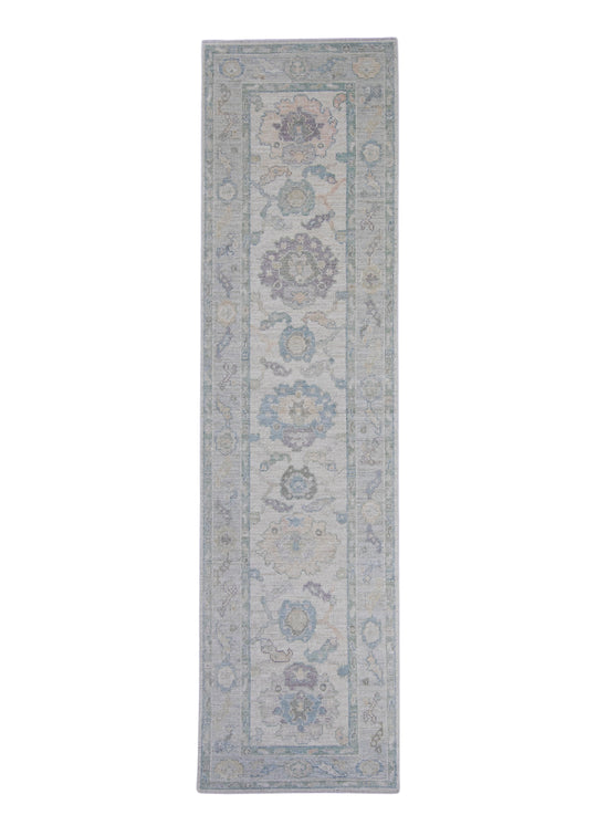 Turkish Oushak Runner Rug 2'8" x 10' #16196