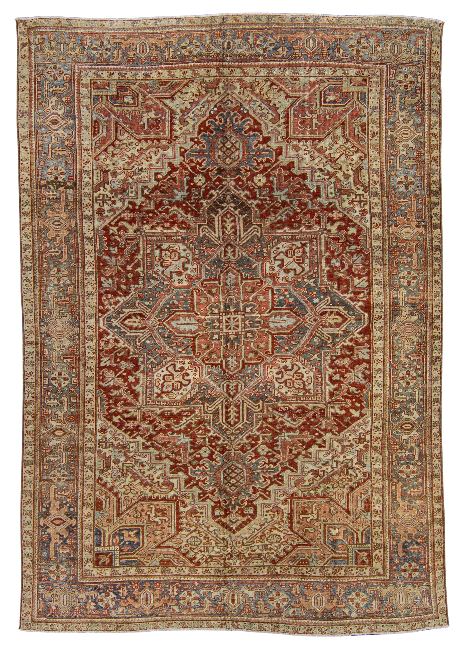 Turkish Antique Runner Rug 7'6" x 10'10" #23669